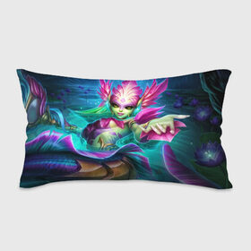 Подушка 3D антистресс с принтом Nami | League of Legends в городе Новоалтайск, наволочка — 100% полиэстер, наполнитель — вспененный полистирол | состоит из подушки и наволочки на молнии | lol | moba | riot games | воин | лига легенд | маг | поддержка | стратегия | стрелок | танк | чемпион
