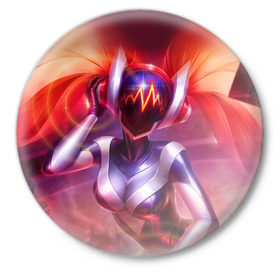 Значок с принтом DJ Sona | League of Legends в городе Новоалтайск,  металл | круглая форма, металлическая застежка в виде булавки | lol | moba | riot games | воин | лига легенд | маг | поддержка | стратегия | стрелок | танк | чемпион