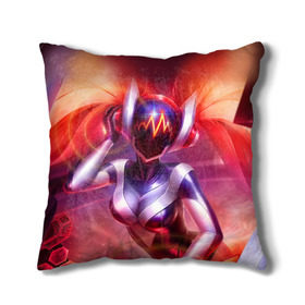 Подушка 3D с принтом DJ Sona | League of Legends в городе Новоалтайск, наволочка – 100% полиэстер, наполнитель – холлофайбер (легкий наполнитель, не вызывает аллергию). | состоит из подушки и наволочки. Наволочка на молнии, легко снимается для стирки | lol | moba | riot games | воин | лига легенд | маг | поддержка | стратегия | стрелок | танк | чемпион
