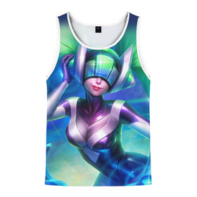 Мужская майка 3D с принтом DJ Sona | League of Legends в городе Новоалтайск, 100% полиэстер | круглая горловина, приталенный силуэт, длина до линии бедра. Пройма и горловина окантованы тонкой бейкой | lol | moba | riot games | воин | лига легенд | маг | поддержка | стратегия | стрелок | танк | чемпион