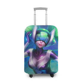 Чехол для чемодана 3D с принтом DJ Sona | League of Legends в городе Новоалтайск, 86% полиэфир, 14% спандекс | двустороннее нанесение принта, прорези для ручек и колес | lol | moba | riot games | воин | лига легенд | маг | поддержка | стратегия | стрелок | танк | чемпион