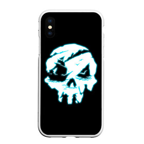 Чехол для iPhone XS Max матовый с принтом Sea of Thieves в городе Новоалтайск, Силикон | Область печати: задняя сторона чехла, без боковых панелей | action | adventure | боевик | графика | мульт | остров | пираты | череп