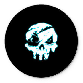 Коврик круглый с принтом Sea of Thieves в городе Новоалтайск, резина и полиэстер | круглая форма, изображение наносится на всю лицевую часть | Тематика изображения на принте: action | adventure | боевик | графика | мульт | остров | пираты | череп
