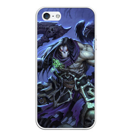 Чехол для iPhone 5/5S матовый с принтом Darksiders II Death Lives в городе Новоалтайск, Силикон | Область печати: задняя сторона чехла, без боковых панелей | ад | апокалипсис | война | тьма