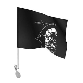 Флаг для автомобиля с принтом LUDENS   KOJIMA PRODUCTIONS в городе Новоалтайск, 100% полиэстер | Размер: 30*21 см | hideo kojima | hilermo del toro | kojima productions | ludens | norman reedus | бурят гений | гильермо дель торо | кодзима | кодзима продакшн | леа сейду | лея | люденс | мадс миккельсен | норман ридус | хидео кодзима