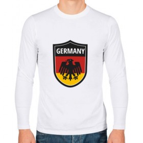 Мужской лонгслив хлопок с принтом Germany в городе Новоалтайск, 100% хлопок |  | football | germany | sport | германия | мяч | нойер | орёл | сборная | спорт | флаг | футбол | чемпионат мира