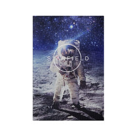 Обложка для паспорта матовая кожа с принтом STARFIELD в городе Новоалтайск, натуральная матовая кожа | размер 19,3 х 13,7 см; прозрачные пластиковые крепления | Тематика изображения на принте: 2019 | 2020 | bethesda | logo | space | starfield | звезды | игра | космонавт | космос | логотип | старфиелд