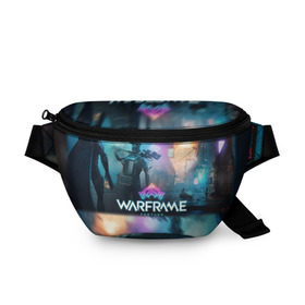 Поясная сумка 3D с принтом WARFRAME FORTUNA в городе Новоалтайск, 100% полиэстер | плотная ткань, ремень с регулируемой длиной, внутри несколько карманов для мелочей, основное отделение и карман с обратной стороны сумки застегиваются на молнию | 2019 | fortuna | stalker | warframe | варфрейм | сталкер | тэнно