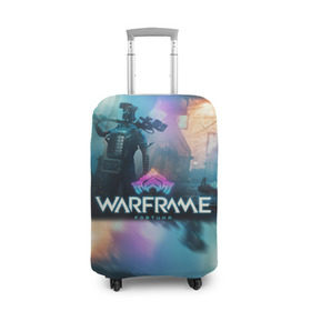 Чехол для чемодана 3D с принтом WARFRAME FORTUNA в городе Новоалтайск, 86% полиэфир, 14% спандекс | двустороннее нанесение принта, прорези для ручек и колес | 2019 | fortuna | stalker | warframe | варфрейм | сталкер | тэнно
