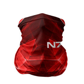 Бандана-труба 3D с принтом MASS EFFECT N7 в городе Новоалтайск, 100% полиэстер, ткань с особыми свойствами — Activecool | плотность 150‒180 г/м2; хорошо тянется, но сохраняет форму | n7 | альянс | броня | костюм | масс эффект | н7