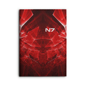 Обложка для автодокументов с принтом MASS EFFECT N7 в городе Новоалтайск, натуральная кожа |  размер 19,9*13 см; внутри 4 больших “конверта” для документов и один маленький отдел — туда идеально встанут права | n7 | альянс | броня | костюм | масс эффект | н7