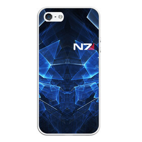 Чехол для iPhone 5/5S матовый с принтом MASS EFFECT N7 в городе Новоалтайск, Силикон | Область печати: задняя сторона чехла, без боковых панелей | n7 | альянс | броня | костюм | масс эффект | н7