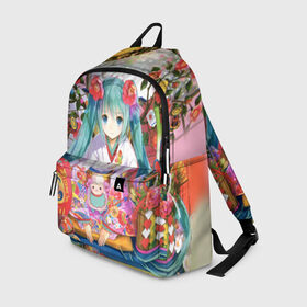 Рюкзак 3D с принтом Hatsune Miku в городе Новоалтайск, 100% полиэстер | лямки с регулируемой длиной, сверху петелька, чтобы рюкзак можно было повесить на вешалку. Основное отделение закрывается на молнию, как и внешний карман. Внутри два дополнительных кармана, один из которых закрывается на молнию. По бокам два дополнительных кармашка | Тематика изображения на принте: аниме | виртуальная певица | вокалоид | девушки | манга | мульт | сёдзё | сериал | фантастика | япония