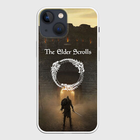 Чехол для iPhone 13 mini с принтом THE ELDER SCROLLS SKYRIM | TES 5 в городе Новоалтайск,  |  | bethesda | game | tes | the elder scrolss | бетезда | игры | магия | рыцарь
