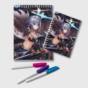 Блокнот с принтом Воительница в городе Новоалтайск, 100% бумага | 48 листов, плотность листов — 60 г/м2, плотность картонной обложки — 250 г/м2. Листы скреплены удобной пружинной спиралью. Цвет линий — светло-серый
 | аниме | арт | девушка | манга | сёдзё