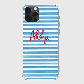 Чехол для iPhone 12 Pro Max с принтом ALOHA в городе Новоалтайск, Силикон |  | Тематика изображения на принте: гавайи | лето | море | моряк | отдых | пляж | полоски | тельняшка | яхта