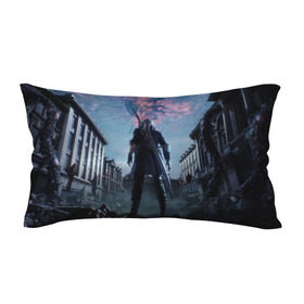 Подушка 3D антистресс с принтом DEVIL MAY CRY 5 в городе Новоалтайск, наволочка — 100% полиэстер, наполнитель — вспененный полистирол | состоит из подушки и наволочки на молнии | devil may cry | game | девил май край | игра