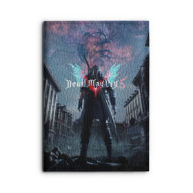 Обложка для автодокументов с принтом DEVIL MAY CRY 5 в городе Новоалтайск, натуральная кожа |  размер 19,9*13 см; внутри 4 больших “конверта” для документов и один маленький отдел — туда идеально встанут права | devil may cry | game | девил май край | игра