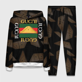 Женский костюм 3D (с толстовкой) с принтом Gusli Гусли в городе Новоалтайск,  |  | gucci | gusli | gussi | гуси | гусли | гучи