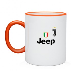 Кружка двухцветная с принтом RONALDO JUVE SPORT в городе Новоалтайск, керамика | объем — 330 мл, диаметр — 80 мм. Цветная ручка и кайма сверху, в некоторых цветах — вся внутренняя часть | cr7 | fc | football | football club | juventus | ronaldo | sport | роналдо | спорт | спортивные | униформа | фирменные цвета | фк | футбол | футбольный клуб | ювентус