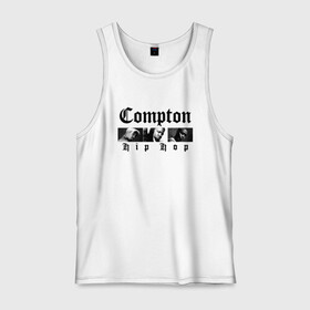 Мужская майка хлопок с принтом Compton hip-hop в городе Новоалтайск, 100% хлопок |  | Тематика изображения на принте: 2pac | 2pak | 2пак | biggie smalls | makaveli | shakur | the notorious b.i.g. | thug life | tupac | амару | биги смолс | ганста | гето | гетто | жизнь головореза | крутой | макавели | надпись | ниггер | ноториус биг | реп | репер | рэп | рэпер