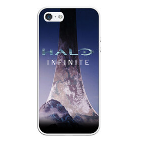 Чехол для iPhone 5/5S матовый с принтом HALO INFINITE в городе Новоалтайск, Силикон | Область печати: задняя сторона чехла, без боковых панелей | Тематика изображения на принте: master chief | инфинит | мастер чиф | хало