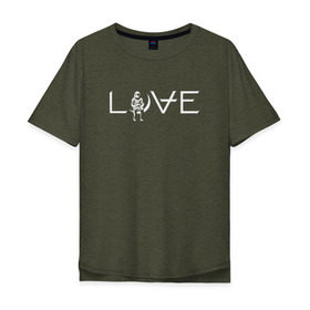 Мужская футболка хлопок Oversize с принтом Angels and Airwaves в городе Новоалтайск, 100% хлопок | свободный крой, круглый ворот, “спинка” длиннее передней части | Тематика изображения на принте: angels and airwaves | ava | love | tom delonge | том делонг