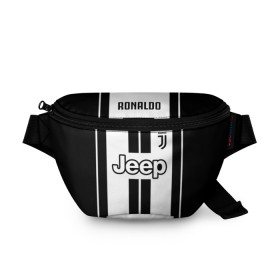 Поясная сумка 3D с принтом RONALDO JUVE SPORT в городе Новоалтайск, 100% полиэстер | плотная ткань, ремень с регулируемой длиной, внутри несколько карманов для мелочей, основное отделение и карман с обратной стороны сумки застегиваются на молнию | cr7 | fc | клуб | криштиану роналду | роналдо | фк | форма | ювентус