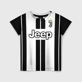 Детская футболка 3D с принтом RONALDO JUVE SPORT в городе Новоалтайск, 100% гипоаллергенный полиэфир | прямой крой, круглый вырез горловины, длина до линии бедер, чуть спущенное плечо, ткань немного тянется | cr7 | fc | клуб | криштиану роналду | роналдо | фк | форма | ювентус
