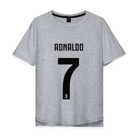Мужская футболка хлопок Oversize с принтом RONALDO JUVE SPORT в городе Новоалтайск, 100% хлопок | свободный крой, круглый ворот, “спинка” длиннее передней части | club | cr7 | fc | football | ronaldo | sport | криштиану роналду | роналдо | спорт | фк | форма | футбольный клуб | ювентус