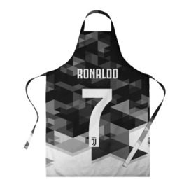 Фартук 3D с принтом RONALDO JUVE SPORT в городе Новоалтайск, 100% полиэстер | общий размер — 65 х 85 см, ширина нагрудника — 26 см, горловина — 53 см, длина завязок — 54 см, общий обхват в поясе — 173 см. Принт на завязках и на горловине наносится с двух сторон, на основной части фартука — только с внешней стороны | cr7 | fc | клуб | криштиану роналду | роналдо | фк | ювентус