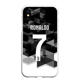 Чехол для iPhone XS Max матовый с принтом RONALDO JUVE SPORT в городе Новоалтайск, Силикон | Область печати: задняя сторона чехла, без боковых панелей | Тематика изображения на принте: cr7 | fc | клуб | криштиану роналду | роналдо | фк | ювентус