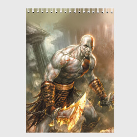 Скетчбук с принтом God of War в городе Новоалтайск, 100% бумага
 | 48 листов, плотность листов — 100 г/м2, плотность картонной обложки — 250 г/м2. Листы скреплены сверху удобной пружинной спиралью | Тематика изображения на принте: atreus | god of war | god of war 4 | gow | kratos | ps4 | атрей | бог войны | гов | зы4 | кратос | левиафан | мальчик | мимир | мировой змей | пиратs | руны | эксклюзив