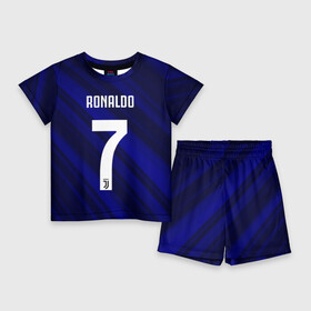 Детский костюм с шортами 3D с принтом RONALDO JUVE SPORT в городе Новоалтайск,  |  | Тематика изображения на принте: cr7 | fc | клуб | криштиану роналду | роналдо | фк | ювентус