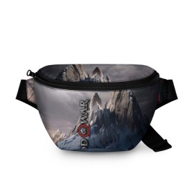Поясная сумка 3D с принтом God of War в городе Новоалтайск, 100% полиэстер | плотная ткань, ремень с регулируемой длиной, внутри несколько карманов для мелочей, основное отделение и карман с обратной стороны сумки застегиваются на молнию | god of war | арес | афина | бог | бог войны | воин | генерал | гидра | кратос | пиратs | призрак | спарта | татуировка