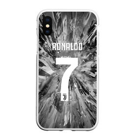 Чехол для iPhone XS Max матовый с принтом RONALDO JUVE SPORT в городе Новоалтайск, Силикон | Область печати: задняя сторона чехла, без боковых панелей | Тематика изображения на принте: cr7 | fc | клуб | криштиану роналду | роналдо | фк | ювентус