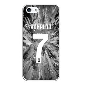 Чехол для iPhone 5/5S матовый с принтом RONALDO JUVE SPORT в городе Новоалтайск, Силикон | Область печати: задняя сторона чехла, без боковых панелей | Тематика изображения на принте: cr7 | fc | клуб | криштиану роналду | роналдо | фк | ювентус