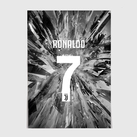 Постер с принтом RONALDO JUVE SPORT в городе Новоалтайск, 100% бумага
 | бумага, плотность 150 мг. Матовая, но за счет высокого коэффициента гладкости имеет небольшой блеск и дает на свету блики, но в отличии от глянцевой бумаги не покрыта лаком | cr7 | fc | клуб | криштиану роналду | роналдо | фк | ювентус