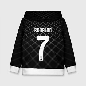 Детская толстовка 3D с принтом RONALDO JUVE SPORT в городе Новоалтайск, 100% полиэстер | двухслойный капюшон со шнурком для регулировки, мягкие манжеты на рукавах и по низу толстовки, спереди карман-кенгуру с мягким внутренним слоем | Тематика изображения на принте: cr7 | fc | клуб | криштиану роналду | роналдо | фк | ювентус