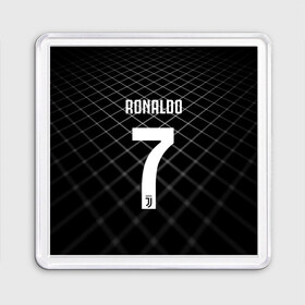 Магнит 55*55 с принтом RONALDO JUVE SPORT в городе Новоалтайск, Пластик | Размер: 65*65 мм; Размер печати: 55*55 мм | cr7 | fc | клуб | криштиану роналду | роналдо | фк | ювентус