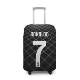 Чехол для чемодана 3D с принтом RONALDO JUVE SPORT в городе Новоалтайск, 86% полиэфир, 14% спандекс | двустороннее нанесение принта, прорези для ручек и колес | cr7 | fc | клуб | криштиану роналду | роналдо | фк | ювентус