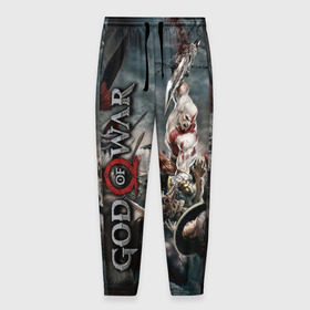Мужские брюки 3D с принтом God of War в городе Новоалтайск, 100% полиэстер | манжеты по низу, эластичный пояс регулируется шнурком, по бокам два кармана без застежек, внутренняя часть кармана из мелкой сетки | Тематика изображения на принте: atreus | god of war | god of war 4 | gow | kratos | ps4 | атрей | бог войны | гов | зы4 | кратос | левиафан | мальчик | мимир | мировой змей | пиратs | руны | эксклюзив
