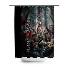 Штора 3D для ванной с принтом God of War в городе Новоалтайск, 100% полиэстер | плотность материала — 100 г/м2. Стандартный размер — 146 см х 180 см. По верхнему краю — пластиковые люверсы для креплений. В комплекте 10 пластиковых колец | atreus | god of war | god of war 4 | gow | kratos | ps4 | атрей | бог войны | гов | зы4 | кратос | левиафан | мальчик | мимир | мировой змей | пиратs | руны | эксклюзив