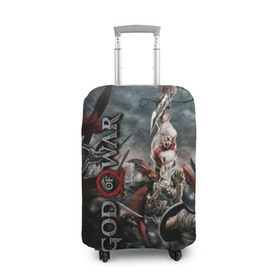 Чехол для чемодана 3D с принтом God of War в городе Новоалтайск, 86% полиэфир, 14% спандекс | двустороннее нанесение принта, прорези для ручек и колес | atreus | god of war | god of war 4 | gow | kratos | ps4 | атрей | бог войны | гов | зы4 | кратос | левиафан | мальчик | мимир | мировой змей | пиратs | руны | эксклюзив