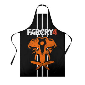 Фартук 3D с принтом Far Cry 4 в городе Новоалтайск, 100% полиэстер | общий размер — 65 х 85 см, ширина нагрудника — 26 см, горловина — 53 см, длина завязок — 54 см, общий обхват в поясе — 173 см. Принт на завязках и на горловине наносится с двух сторон, на основной части фартука — только с внешней стороны | action | far cry 4 | армия | гималаи | гирокоптер | мин | мир | открытый | франшиза | ховеркрафт | шутер