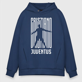 Мужское худи Oversize хлопок с принтом RONALDO JUVE SPORT в городе Новоалтайск, френч-терри — 70% хлопок, 30% полиэстер. Мягкий теплый начес внутри —100% хлопок | боковые карманы, эластичные манжеты и нижняя кромка, капюшон на магнитной кнопке | cr7 | fc | клуб | криштиану роналду | роналдо | фк | ювентус