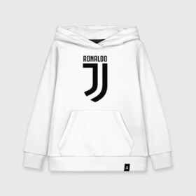 Детская толстовка хлопок с принтом RONALDO JUVE SPORT в городе Новоалтайск, 100% хлопок | Круглый горловой вырез, эластичные манжеты, пояс, капюшен | cr7 | fc | клуб | криштиану роналду | роналдо | фк | ювентус