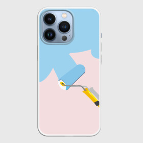 Чехол для iPhone 13 Pro с принтом Больше красок в городе Новоалтайск,  |  | Тематика изображения на принте: валик | дизайнер | краска | краски | креатив | креативный дизайн | маляр | прикол | пятно | розовый | сочный | тренд | цвет | яркость