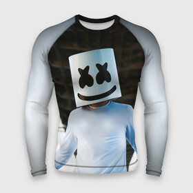 Мужской рашгард 3D с принтом Электронная музыка в городе Новоалтайск,  |  | electronic music | marshmello | маршмеллоу | электронная музыка