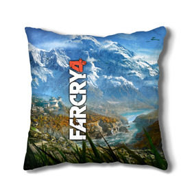Подушка 3D с принтом Far Cry 4 в городе Новоалтайск, наволочка – 100% полиэстер, наполнитель – холлофайбер (легкий наполнитель, не вызывает аллергию). | состоит из подушки и наволочки. Наволочка на молнии, легко снимается для стирки | action | far cry 4 | армия | гималаи | гирокоптер | мин | мир | открытый | франшиза | ховеркрафт | шутер